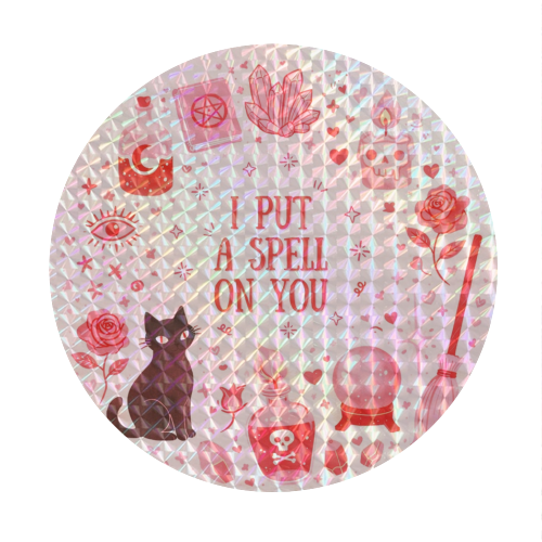 I put a spell on you - Circle Sticker by Lilly Rose