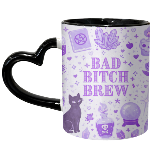 Bad Bitch/Witch - unique mug by Lilly Rose