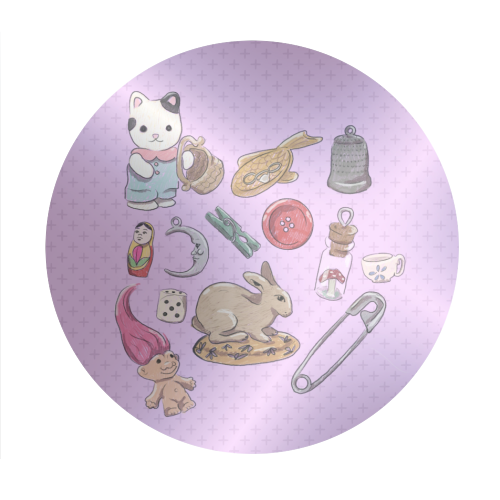 Trinkets - Circle Sticker by The Queer Store