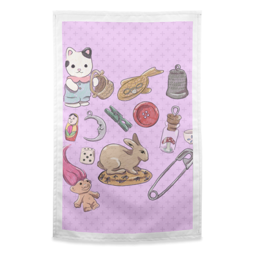 Trinkets - funny tea towel by The Queer Store
