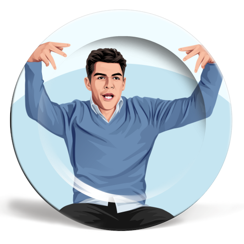 Twenty Nine! Funny Schmidt 29th Birthday TV Sitcom Inspired - ceramic dinner plate by Sundiva Designs