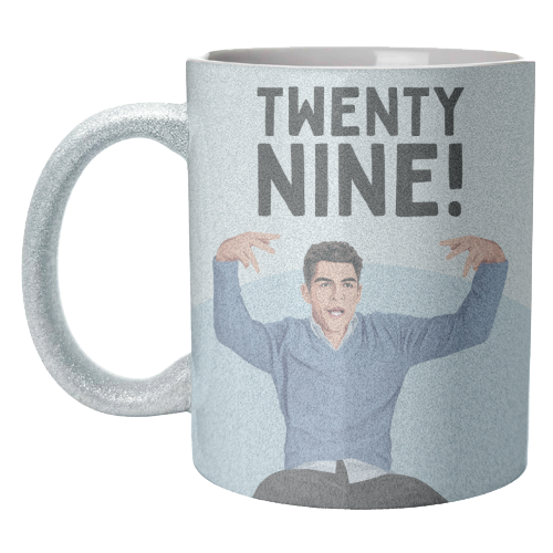 Twenty Nine! Funny Schmidt 29th Birthday TV Sitcom Inspired - unique mug by Sundiva Designs