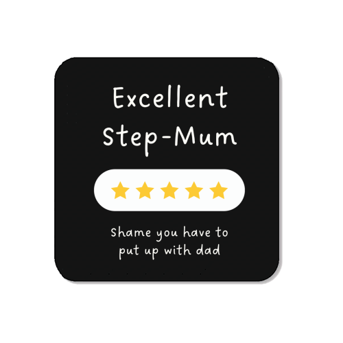 Excellent Step Mum Five Star Funny Quote Print - Magnet by Sundiva Designs