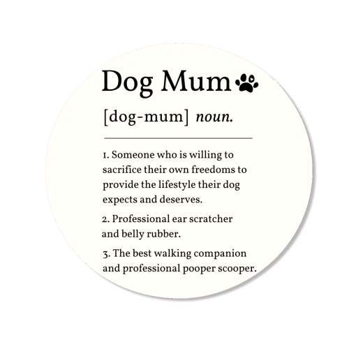 Dog Mum Definition Funny Dictionary Style Quote Print - Magnet by Sundiva Designs
