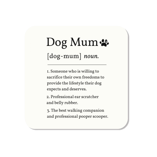 Dog Mum Definition Funny Dictionary Style Quote Print - Magnet by Sundiva Designs