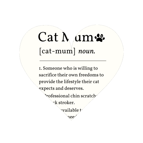 Cat Mum Noun Definition Funny Dictionary - Magnet by Sundiva Designs