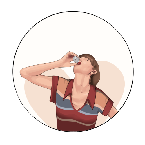 Here's To Getting Older But Never Wiser Funny Birthday Quote Print - Circle Sticker by Sundiva Designs