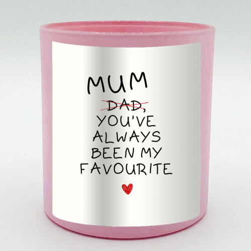 Mum You've Always Been My Favourite Funny Quote - scented candle by Sundiva Designs
