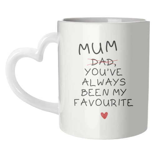 Mum You've Always Been My Favourite Funny Quote - unique mug by Sundiva Designs