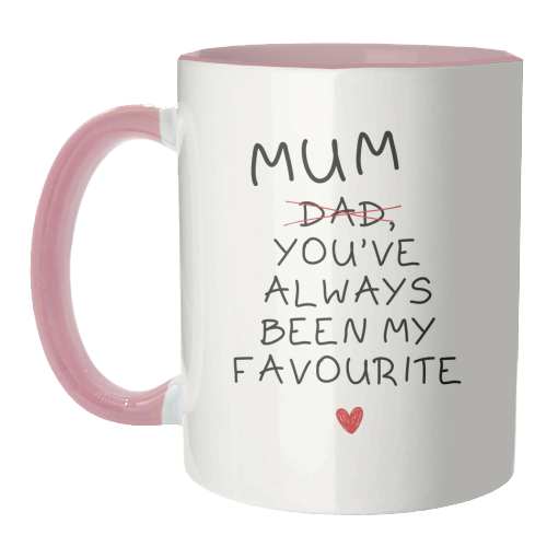 Mum You've Always Been My Favourite Funny Quote - unique mug by Sundiva Designs