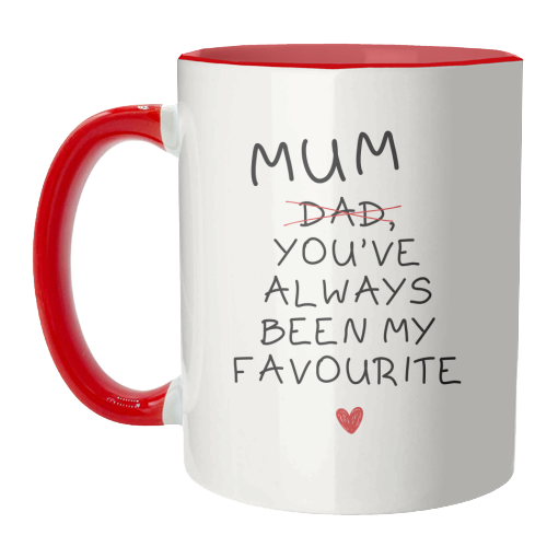 Mum You've Always Been My Favourite Funny Quote - unique mug by Sundiva Designs