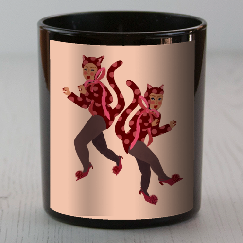 Cat Women - Blush Polka Catsuits - scented candle by Steph Pryor