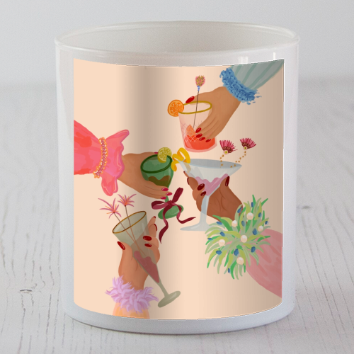 Happy Hour Cocktails - scented candle by Steph Pryor