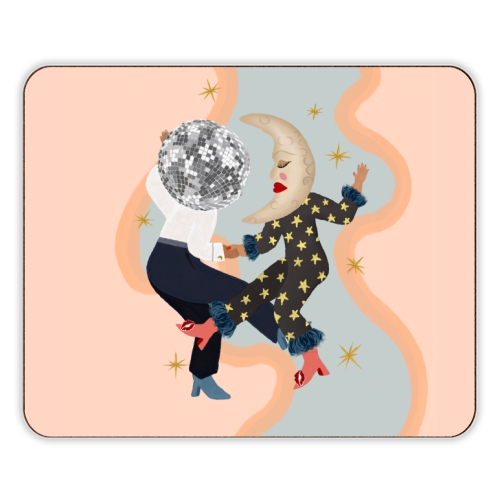 Disco Lovers Moon Dance - designer placemat by Steph Pryor
