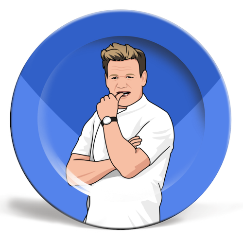 I Hope Your Birthday Cake Isn't F*ing Raw Funny Chef Quote - ceramic dinner plate by Sundiva Designs