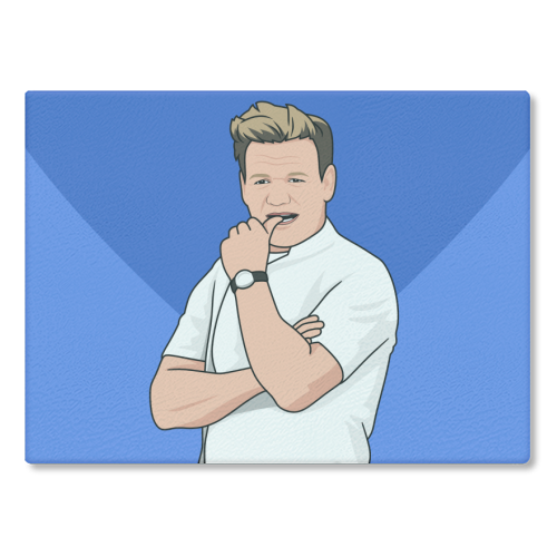 I Hope Your Birthday Cake Isn't F*ing Raw Funny Chef Quote - glass chopping board by Sundiva Designs