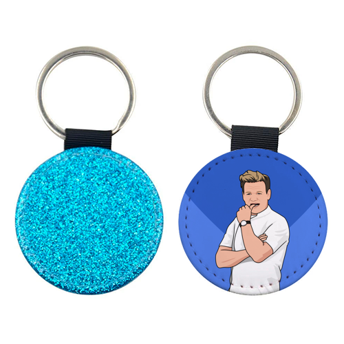 I Hope Your Birthday Cake Isn't F*ing Raw Funny Chef Quote - keyring by Sundiva Designs