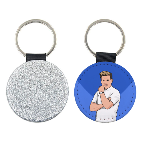 I Hope Your Birthday Cake Isn't F*ing Raw Funny Chef Quote - keyring by Sundiva Designs