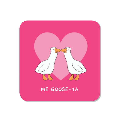 Me Goose-ta Funny Goose Couple Pun Quote - Magnet by Sundiva Designs