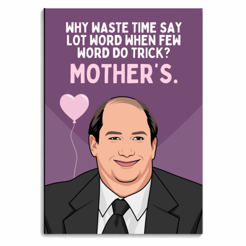 Why Waste Time Say Lot Word Mother's Funny Minimal Quote - personalised A4, A5, A6 notebook by Sundiva Designs