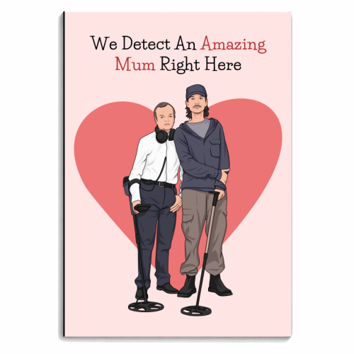 We Detect An Amazing Mum Right Here Funny Quote - personalised A4, A5, A6 notebook by Sundiva Designs