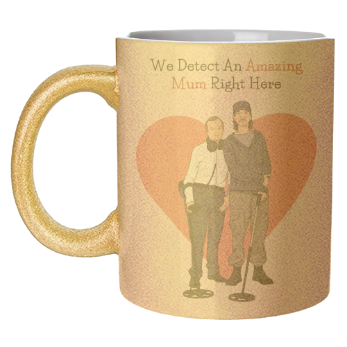 We Detect An Amazing Mum Right Here Funny Quote - unique mug by Sundiva Designs