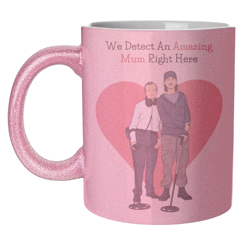 We Detect An Amazing Mum Right Here Funny Quote - unique mug by Sundiva Designs