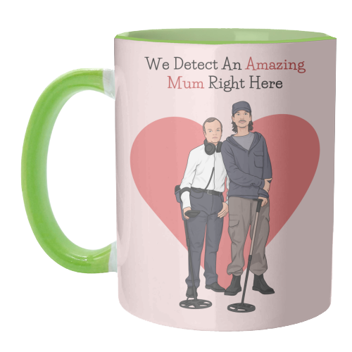 We Detect An Amazing Mum Right Here Funny Quote - unique mug by Sundiva Designs