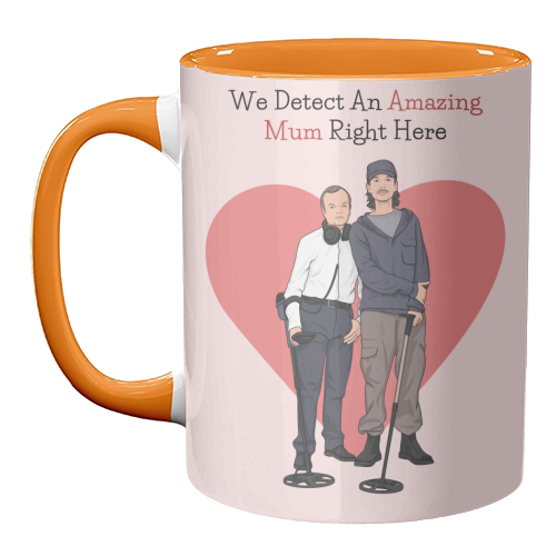 We Detect An Amazing Mum Right Here Funny Quote - unique mug by Sundiva Designs