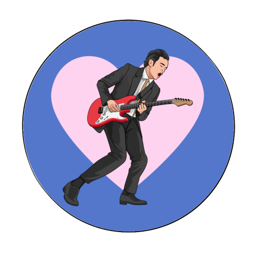 It's Not Living If It's Not With You Mum Indie Lyric Inspired Quote - Circle Sticker by Sundiva Designs