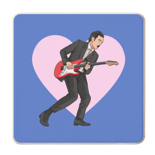 It's Not Living If It's Not With You Mum Indie Lyric Inspired Quote - personalised beer coaster by Sundiva Designs