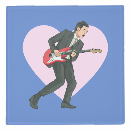 It's Not Living If It's Not With You Mum Indie Lyric Inspired Quote - personalised beer coaster by Sundiva Designs