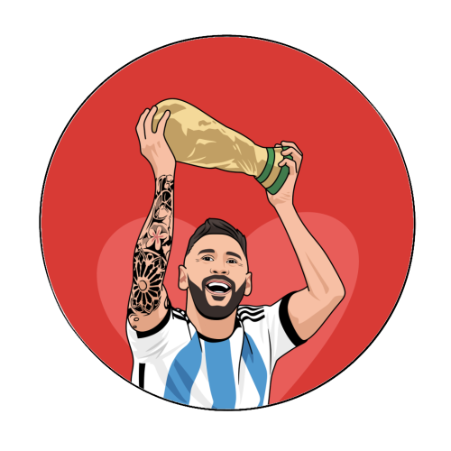 You've Assisted Me In Every Goal I've Ever Scored Mum Messi Football Quote - Circle Sticker by Sundiva Designs