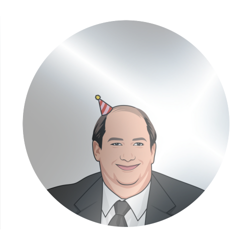 Few Word Do Trick Hap Birth Funny Minimal Birthday - Circle Sticker by Sundiva Designs