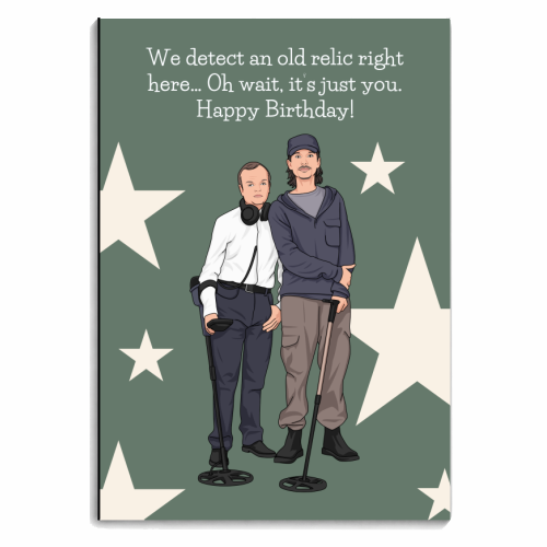 We Detect An Old Relic Right Here Funny Birthday Quote - personalised A4, A5, A6 notebook by Sundiva Designs