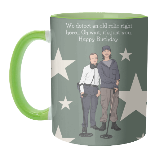 We Detect An Old Relic Right Here Funny Birthday Quote - unique mug by Sundiva Designs
