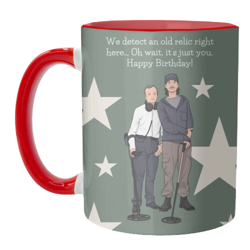We Detect An Old Relic Right Here Funny Birthday Quote - unique mug by Sundiva Designs