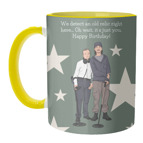 We Detect An Old Relic Right Here Funny Birthday Quote - unique mug by Sundiva Designs