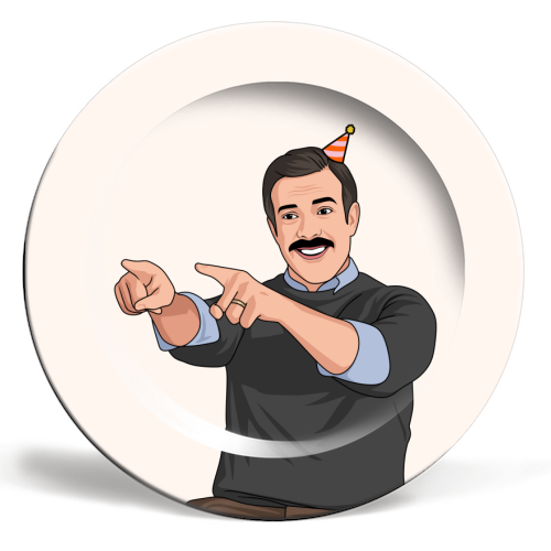 Be A Goldfish And Forget How Old You Are Funny Birthday - ceramic dinner plate by Sundiva Designs