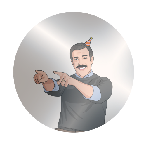 Be A Goldfish And Forget How Old You Are Funny Birthday - Circle Sticker by Sundiva Designs