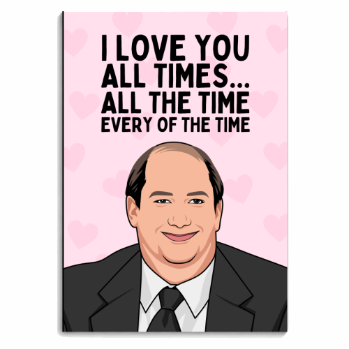 I Love You All The Time Every Of The Time Funny Romantic - personalised A4, A5, A6 notebook by Sundiva Designs