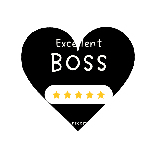 Excellent Boss Would Recommend Five Star Funny Quote - Magnet by Sundiva Designs