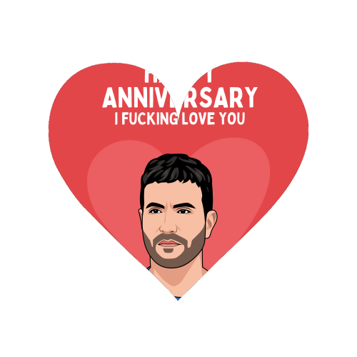 Happy Anniversary I F*ing Love You Funny Roy Kent Romantic Quote - Magnet by Sundiva Designs