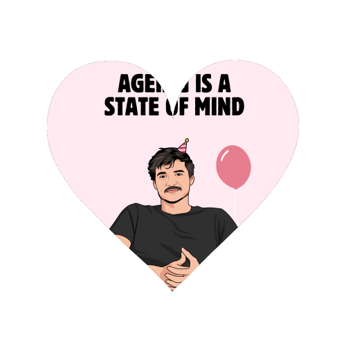 Ageing Is A State Of Mind Funny Pedro Pascal Quote - Magnet by Sundiva Designs