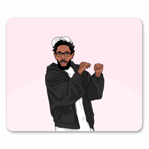 Hey Babe I Heard You're Not So Young Funny Kendrick Birthday Quote - mouse mat by Sundiva Designs