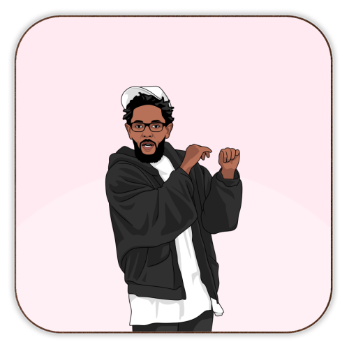 Hey Babe I Heard You're Not So Young Funny Kendrick Birthday Quote - personalised beer coaster by Sundiva Designs