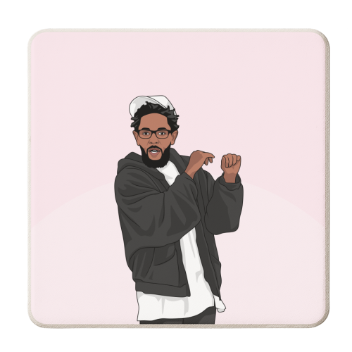 Hey Babe I Heard You're Not So Young Funny Kendrick Birthday Quote - personalised beer coaster by Sundiva Designs