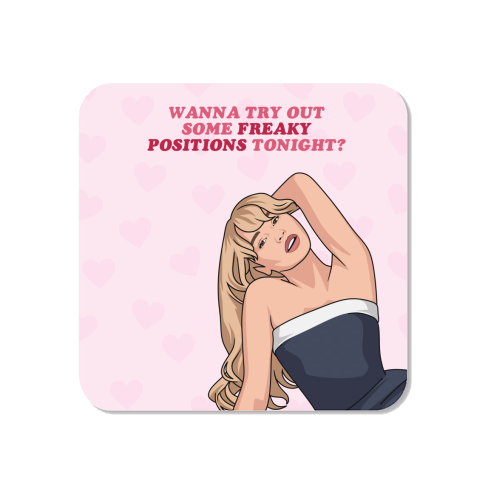 Wanna Try Out Some Freaky Positions Tonight? Flirty Pop Quote - Magnet by Sundiva Designs