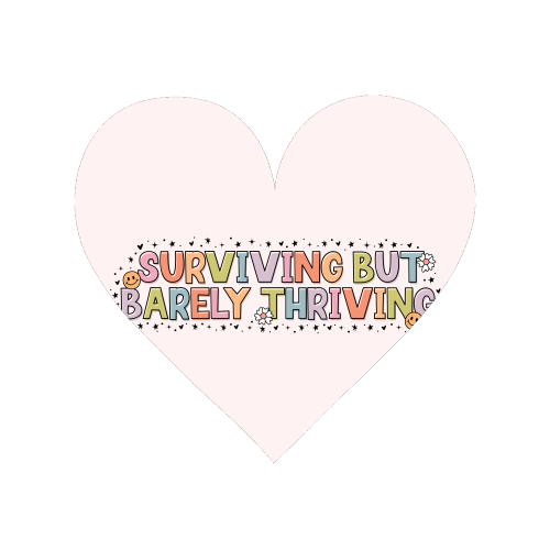 Surviving But Barely Thriving Mental Health Quote - Magnet by Sundiva Designs