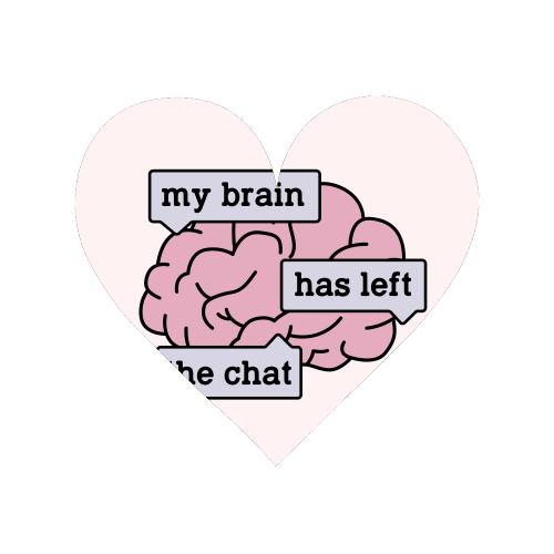 My Brain Has Left The Chat Funny Mental Health Quote - Magnet by Sundiva Designs